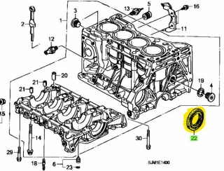 Hlavní gufero K20/K24 (80x98x10) 91214-RZY-A01